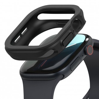Juodas laikrodžio dėklas "Ringke Air" laikrodžiui Apple Watch 10 (46 MM)