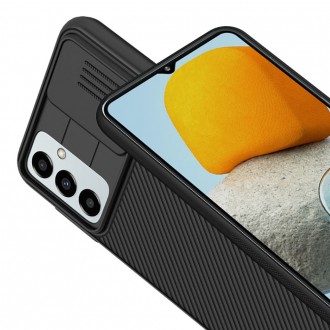 Juodas dėklas su kameros apsauga "Nillkin Camshield" telefonui Galaxy M23 5G