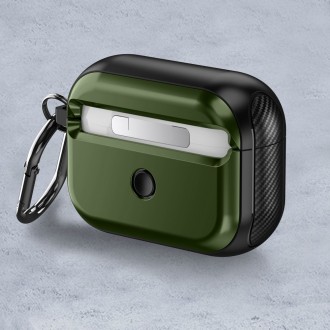 Žalias dėklas "Tech-Protect Defender Hook Magsafe" skirtas Apple Airpods Pro 1 / 2