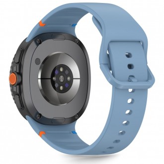 Šviesiai mėlyna apyrankė "Tech-Protect Silicone" laikrodžiui Samsung Galaxy Watch 8 / Classic (40 / 44 / 46 MM)