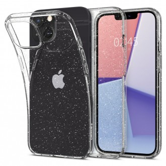Skaidrus dėklas su blizgučiais "Spigen Liquid Crystal Glitter" telefonui iPhone 13