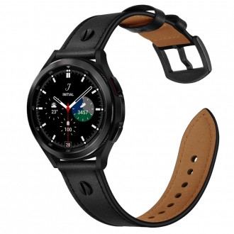 Juoda apyrankė "Tech-Protect Screwband" laikrodžiui Samsung Watch 4 / 5 / 5 PRO / 6 (40 / 42 / 44 / 45 / 46 MM)