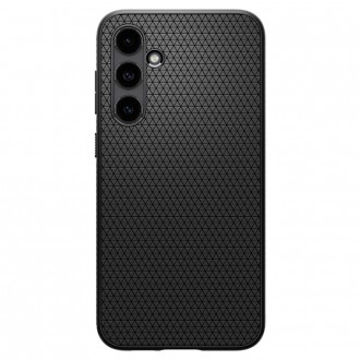 Juodas originalios tekstūros dėklas "Spigen Liquid Air" telefonui Samsung Galaxy S23 FE