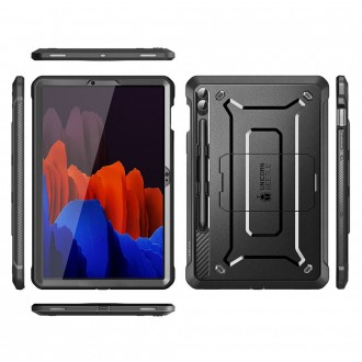 Juodas itin tvirtas dėklas "Supcase Unicorn Beetle Pro" skirtas Samsung Galaxy Tab S9 FE 10.9 X510 / X516B