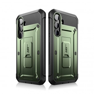 Žalias itin tvirtas dviejų dalių dėklas "Supcase Unicorn Beetle Pro 2-SET" telefonui Samsung Galaxy S24 