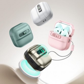Juodos spalvos ausinių dėklas "ESR Pulse Halolock Magsafe" skirtas Apple Airpods 4