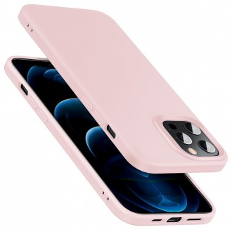 Rožinio smėlio spalvos ESR CLOUD silikoninis dėkliukas telefonui IPHONE 12/12 PRO