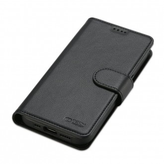 Juodas atverčiamas dėklas "Tech-Protect Wallet Magsafe" telefonui iPhone 13 