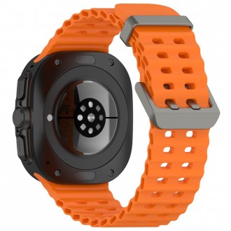 Oranžinės spalvos apyrankė "Tech-Protect Iconband Pro" laikrodžiui Samsung Galaxy Watch Ultra (47 MM) 