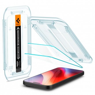 Apsauginis stiklas "Spigen Glas.TR ”EZ Fit” (2-vnt) su montavymo rėmeliu telefonui Apple iPhone 16 Pro Max