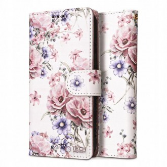 Gėlėtas atverčiamas dėklas "Tech-Protect Wallet Blossom Flower" telefonui Samsung Galaxy A16 4G / 5G
