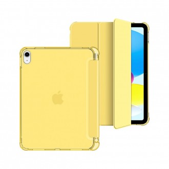 Geltonas atverčiamas dėklas "Tech-Protect SC Pen Hybrid" planšetei iPad 10.9” 10 / 2022 / 11” 11 / 2025