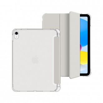 Pilkas atverčiamas dėklas "Tech-Protect SC Pen Hybrid" planšetei iPad 10.9” 10 / 2022 / 11” 11 / 2025