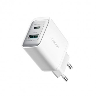 Įkroviklis Joyroom JR-TCF15 30W USB-C / USB-A baltas