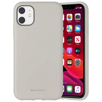 Akmens spalvos dėklas Mercury "Silicone Case" telefonui Apple iPhone 11 