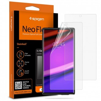Apsauginė ekrano plėvelė "Spigen neo flex" Samsung Galaxy Note 10 Plus telefonui