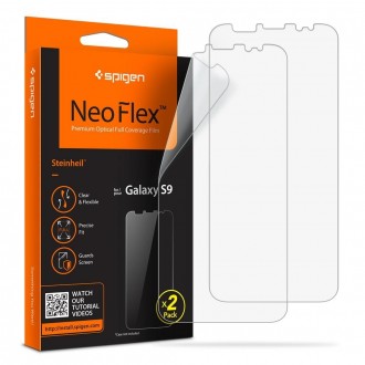 Apsauginė ekrano plėvelė "Spigen neo flex" Samsung Galaxy S9 telefonui / 2vnt