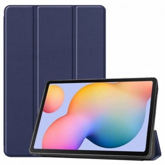 Tamsiai mėlynas atverčiamas dėklas "Smart Leather" Samsung T220 / T225 Tab A7 Lite 8.7