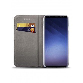 Auksinis atverčiamas dėklas Samsung Galaxy G965 S9 Plus telefonui "Smart Magnet"