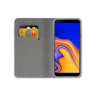 Auksinis atverčiamas dėklas Samsung Galaxy J415 J4 Plus 2018 telefonui "Smart Magnet"