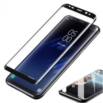 Apsauginis grūdintas stiklas ''9D Full Glue '' Samsung Galaxy G955 S8 Plus telefonui