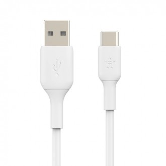 USB kabelis Belkin Boost Charge USB-A to USB-C 2.0m baltas