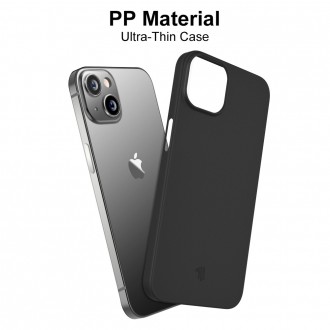 Juodas, itin plonas (0.8 mm), matinis dėklas "X-Level Wing" telefonui iPhone 13 Pro