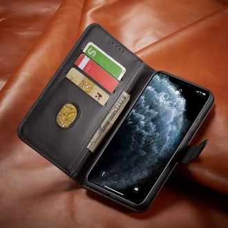 Atverčiamas juodas dėklas "Wallet Case" telefonui Samsung Galaxy A51
