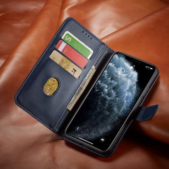 Atverčiamas mėlynas dėklas "Wallet Case" telefonui Samsung Galaxy A40