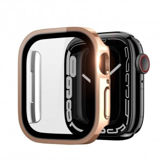 LCD apsauginis stikliukas / dėklas Dux Ducis Hamo Apple Watch Ultra 44mm auksinis