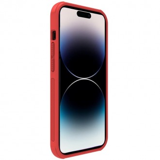 Raudonas dėklas "Nillkin Super Frosted Shield Pro" telefonui iPhone 14 Pro Max
