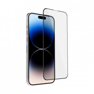 LCD apsauginis stikliukas juodais krašteliais "2.5D Tellos" telefonui iPhone 12 Pro Max 