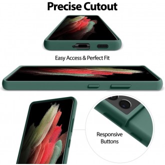 Dėklas "Mercury Silicone Case" Apple iPhone 12 / 12 Pro žalias