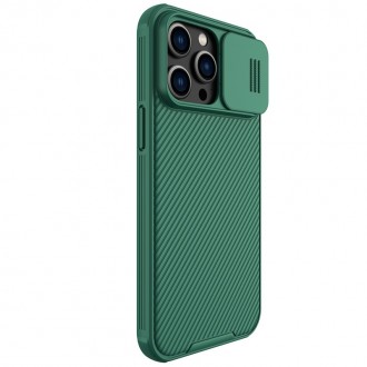 Žalias dėklas su kameros apsauga "Nillkin CamShield Pro" telefonui iPhone 14 Pro