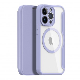 Violetinis atverčiamas dėklas "Dux Ducis Skin X Pro" telefonui iPhone 13 / 14