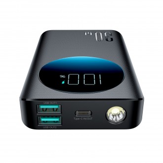 Išorinė baterija Power Bank Joyroom JR-PBF01 30W 10000mAh juoda