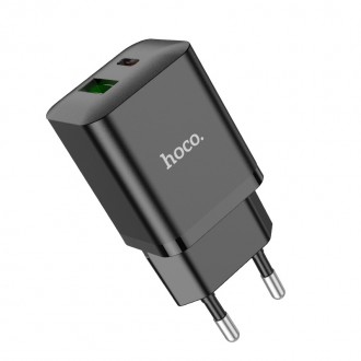Pakrovėjas - Įkroviklis Hoco N28 PD20W+QC3.0 juodas