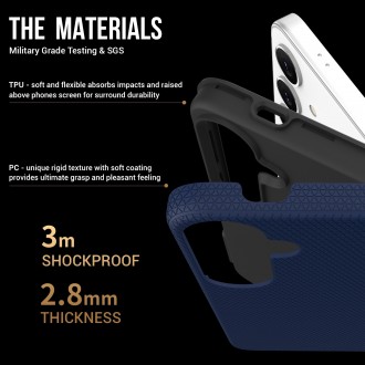 Tamsiai mėlynas dėklas "Perfectionists Triangle Case" telefonui Samsung Galaxy A56 5G