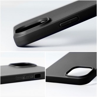 Juodas silikoninis dėklas "Rubber TPU" telefonui Samsung A55 5G