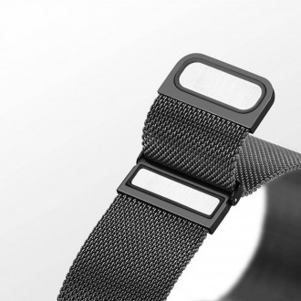 Juoda apyrankė "Dux Ducis Milanese" laikrodžiui Apple Watch 38 / 40 / 41mm 