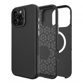 Juodas dėklas "Perfectionists Triangle Mag Case" telefonui Apple iPhone 17 Pro Max