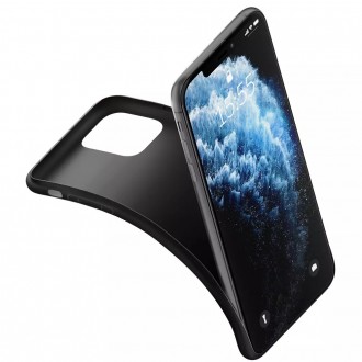 Juodas dėklas 3mk Matt Case telefonui Samsung S23 Plus 5G 