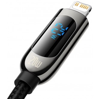USB kabelis Baseus Display PD20W Type-C to Lightning 1.0m juodas CATLSK-01