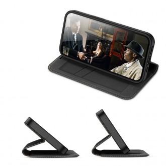 Juodas atverčiamas dėklas "Dux Ducis Skin X2" telefonui Samsung A34 5G