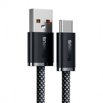 USB kabelis Baseus Dynamic 100W USB-A to Type-C 1.0m pilkas CALD000616