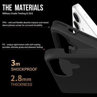 Juodas dėklas "Perfectionists Triangle Case" telefonui Samsung Galaxy S911 S23 5G