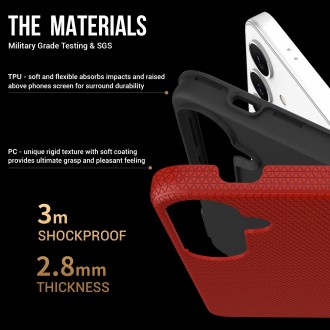 Raudonas dėklas "Perfectionists Triangle Case" telefonui Samsung Galaxy S911 S23 5G
