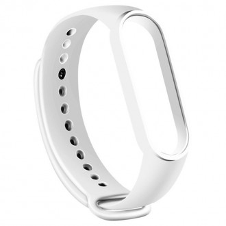 Baltos spalvos apyrankė laikrodžiui Xiaomi Mi Band 3 / 4 