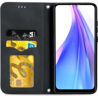 Juodas atverčiamas dėklas "Business Style" telefonui Samsung Galaxy A376 A37 5G