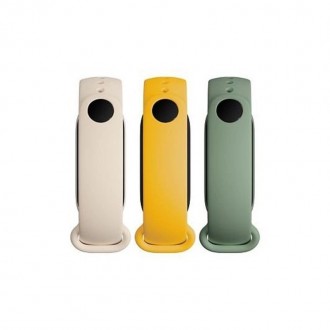 Trijų spalvų apyrankės laikrodžiui Xiaomi Mi Band 5 / 6 / 7 Ivory / Olive / Yellow